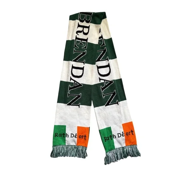 Ruffneck‎ Scarves St Brendan Rath Deort Soccer Supporter Scarf Green White