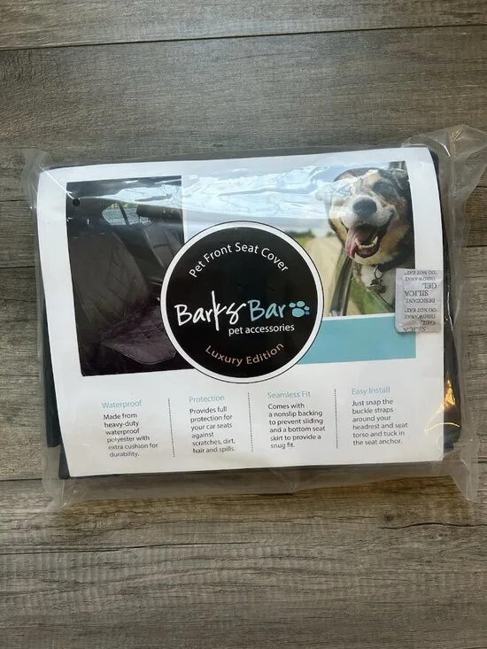 Barks Bar Pet DOG CAT Front Seat Cover Luxury Edition New