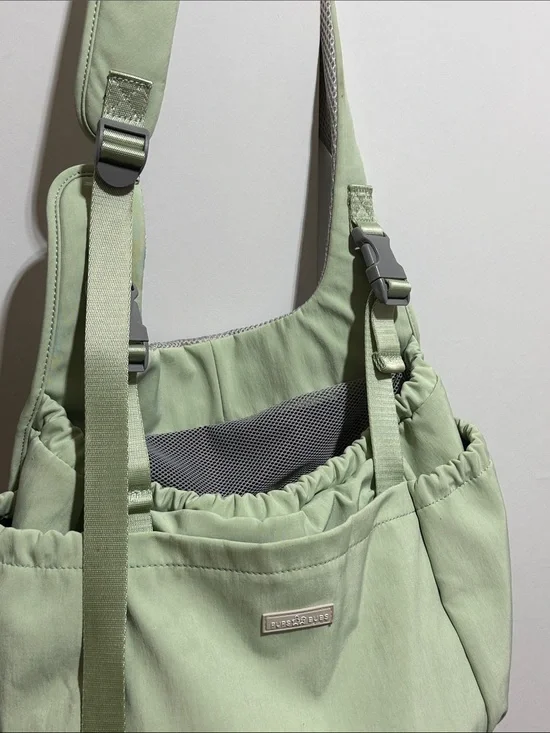 Pups & Bubs Carry Me Crossbody Pet Carrier (Sage)