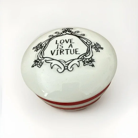 Anthropologie Red & White Stripped 