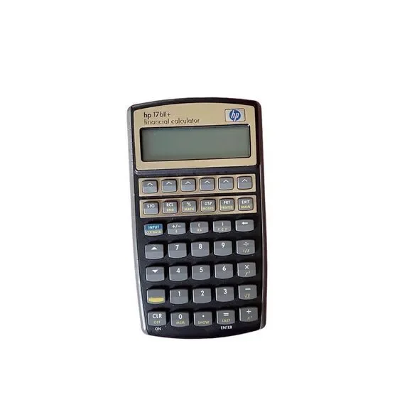 HP 17bll ￼ financial calculator, silver vintage needs batteries ￼
