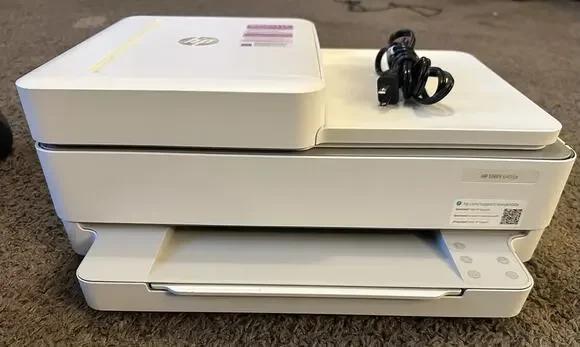 HP Envy 6455e All-In-One Color Inkjet Printer USB Scanner Copier White Tested