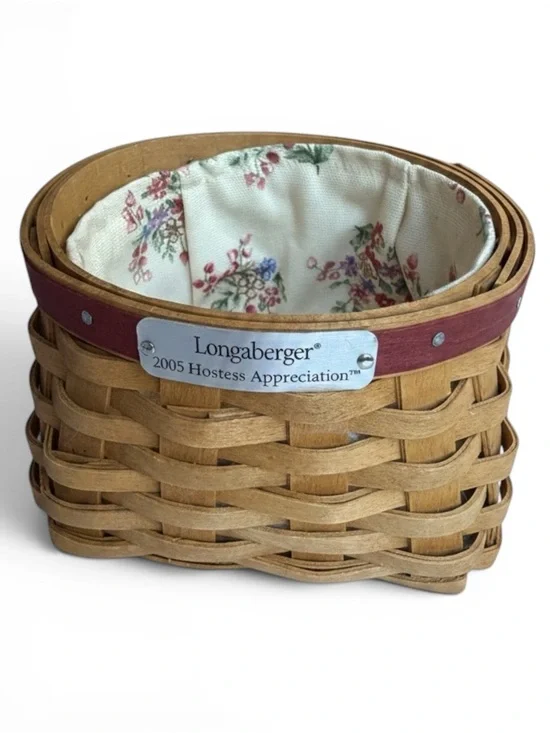 LONGABERGER 2005 Hostess Appreciation Basket Liner Pamphlet Signed