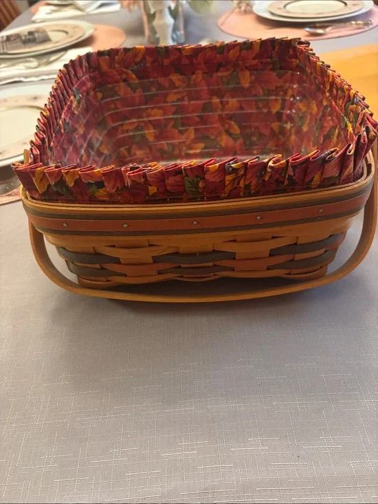 Longaberger 1997 Shades of Autumn Bountiful Harvest Basket.