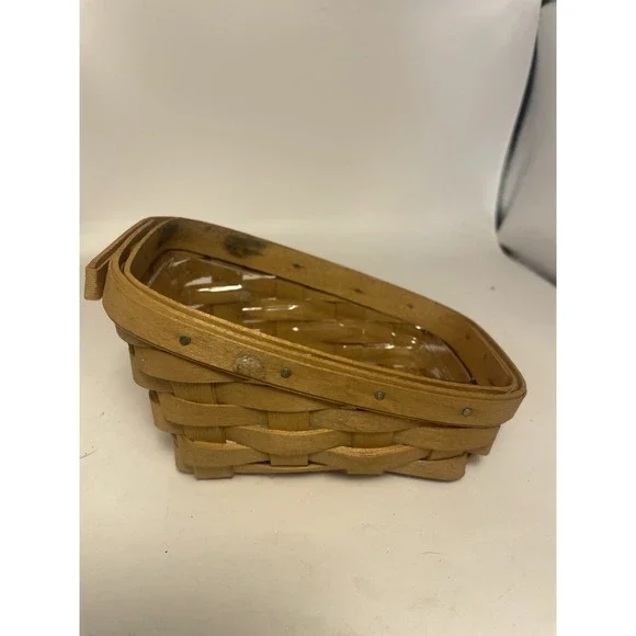 Longaberger Vegetable Slanted Basket - 1997 With Plastic Liner