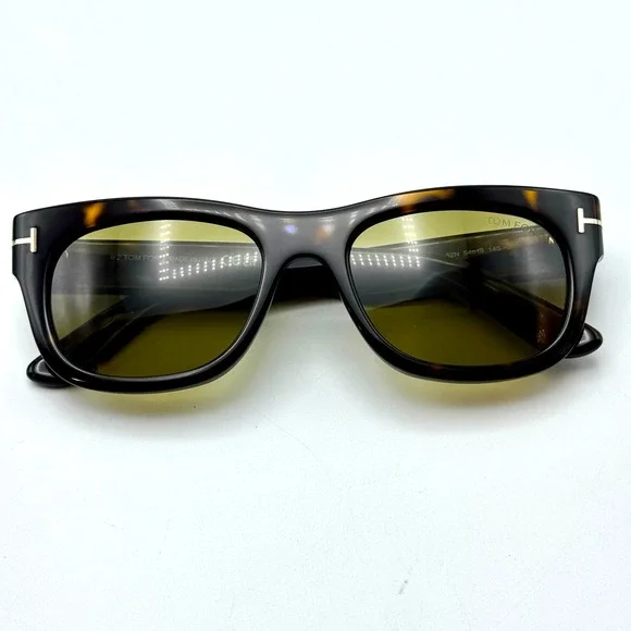 Tom Ford Sunglasses Marshall-02 TF1334 52N Havana Frame Amber Lens 54mm New