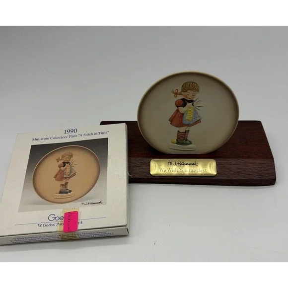 Goebel Hummel miniature collector plate titled 