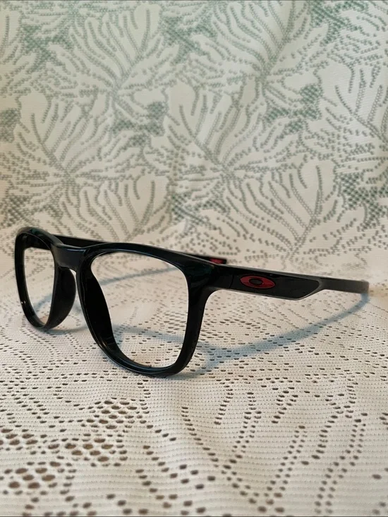 Oakley Trillbe X Black Frames with Red Logo Accent