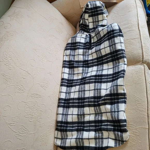 Huggle Hounds Plaid Fleece Hooded Dog Sweater XL