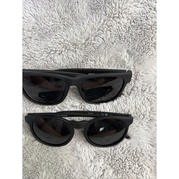 LOT of 2 Goodr Black Sunglasses Hooked on Onyx and Its not Black it's Obsidian