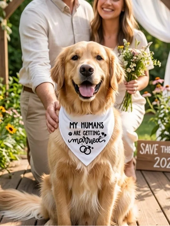Pet Bandana “My Humans Are Getting Married