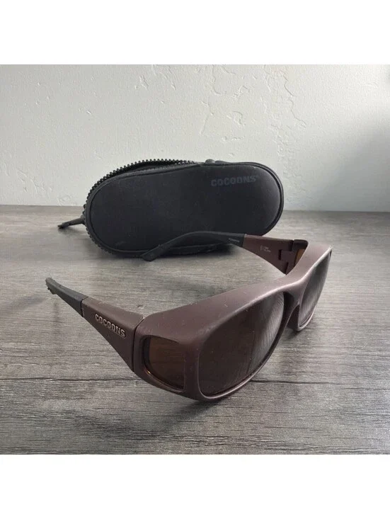COCOONS C409A SlimLine Brown Fit Over Eyeglasses Sunglasses FRAMES ONLY