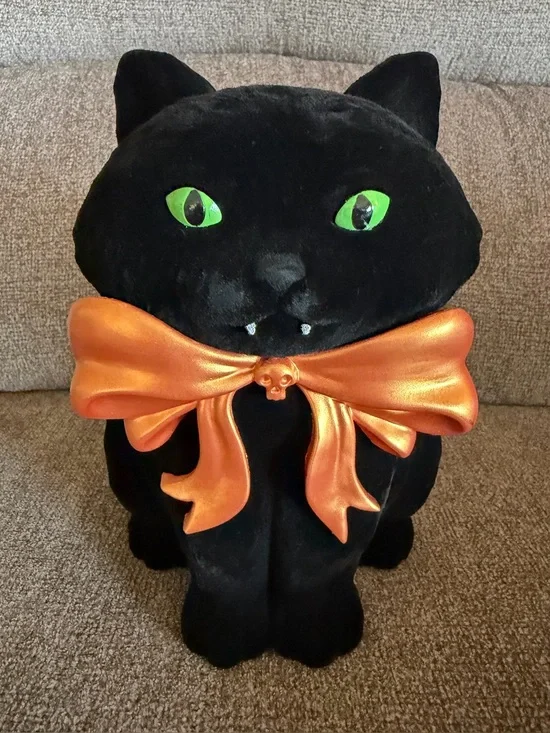 Bath & Body Works Halloween Black Cat Vampire 3-Wick Candle Holder - New 2025