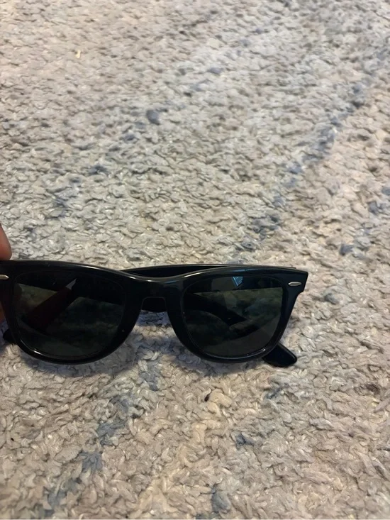 Vintage B&L Ray-Ban Wayfarer Sunglasses Black Ebony G-15 Glass Lens USA 5022 BL