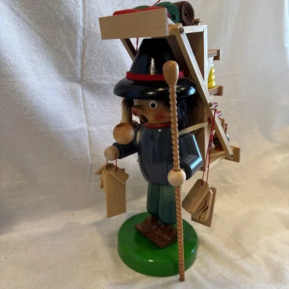 Vintage‎ Steinbach Germany Volkskunst Smoker Traveling Salesman Wares 11