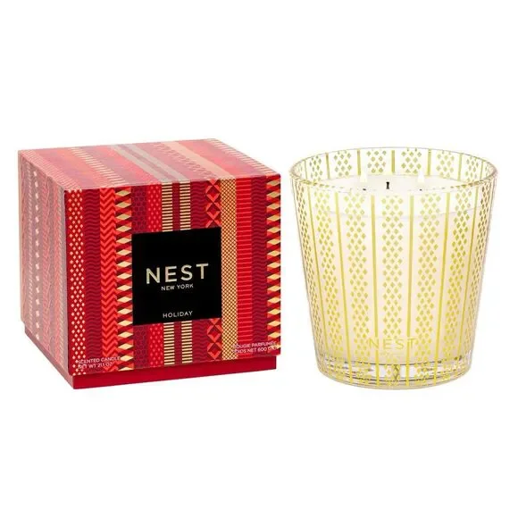 Nest New York Holiday Scented Candle Luxury 3 Wick 21.1 oz 600 g