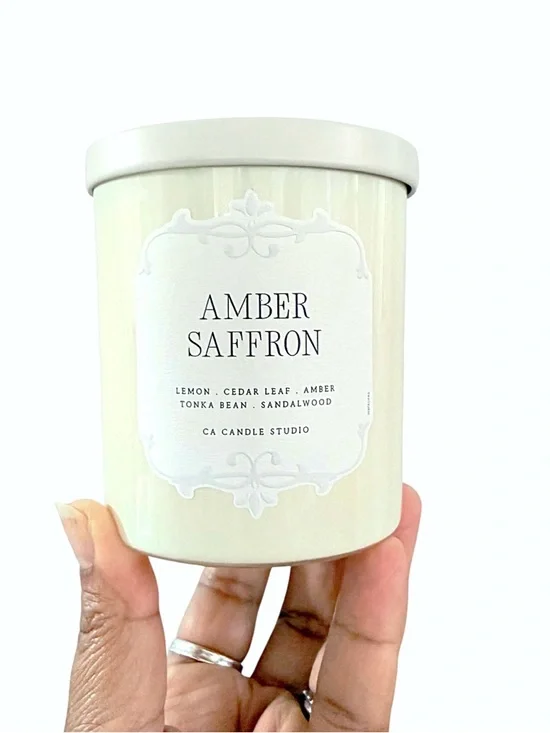 Leoben Company Amber Saffron Scented Candle - CA Candle Studio