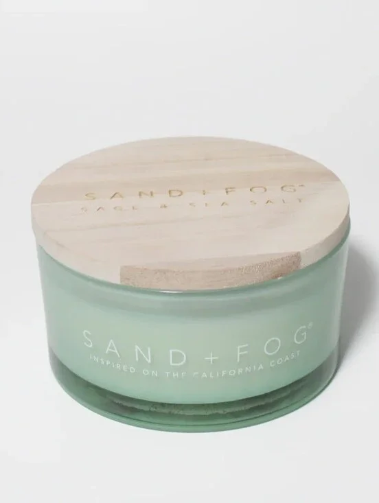 Sand + Fog Sage & Sea Salt 10 oz scented 2-Wick candle