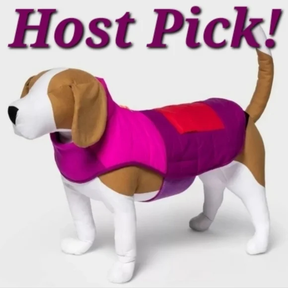NWT Boots & Barkley Pet Clothing Dog Puffer Vest Pink Purple Orange Size XL New