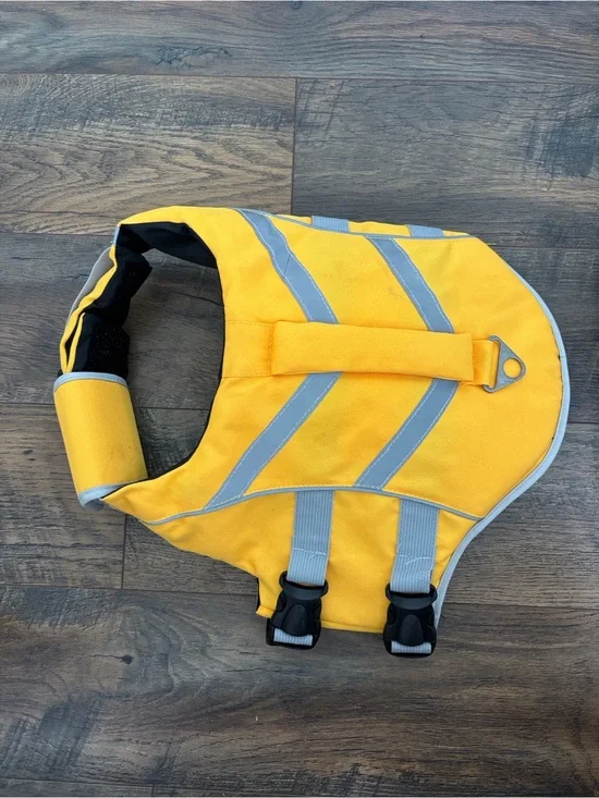 High-Visibility Yellow Reflective Dog Life Jacket
