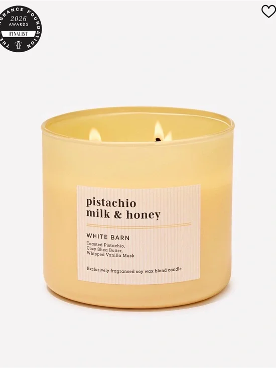BNIB Bath and Bodyworks Pistachio Milk & Honey 14.5oz Candle