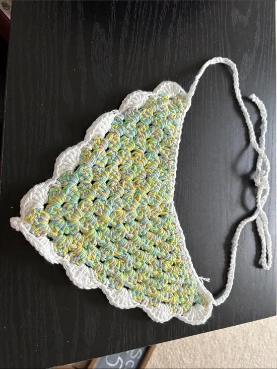 Handmade Crochet Medium Sized Dog Bandana