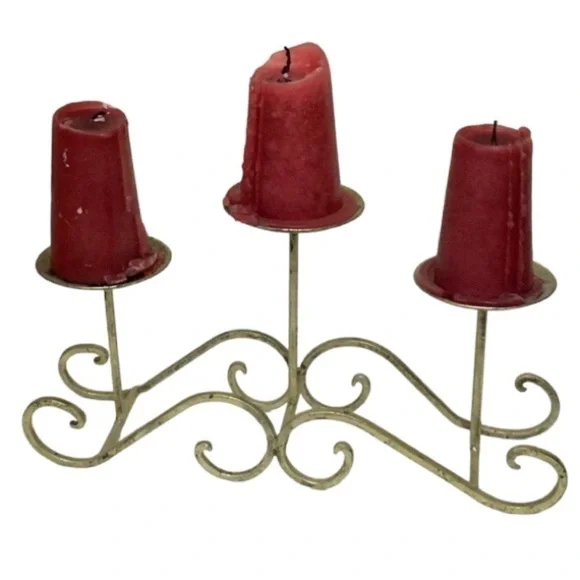 Brass Candle Holder/Display Center Piece