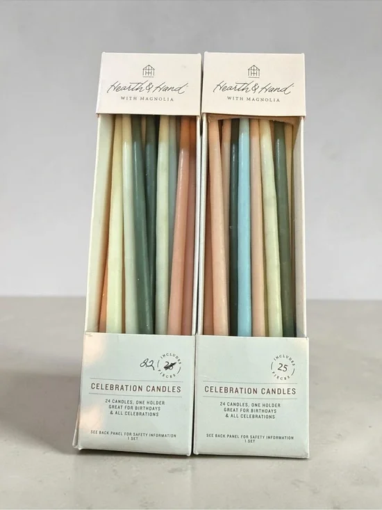 Hearth & Hand Celebration Candles - Pastel Multi (Set)