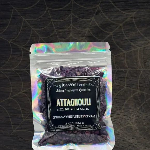 Attaghoul! Sizzling Room Salt Crystal Potpourri: Gingersnap White Pumpkin - Mini