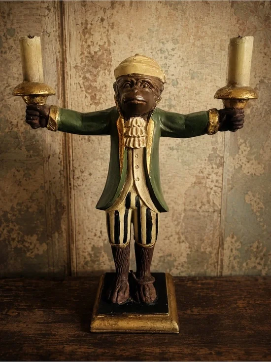 Vintage  Monkey Butler Candelabra