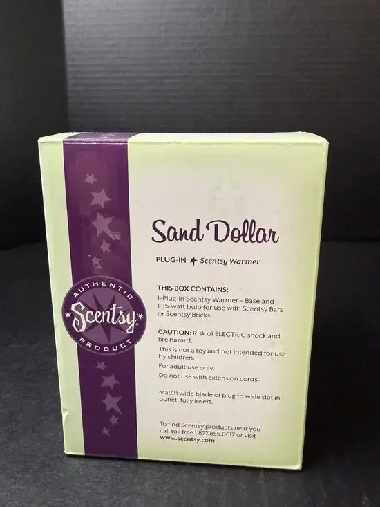Scentsy Sand Dollar Plug In Wax Warmer New in Box
