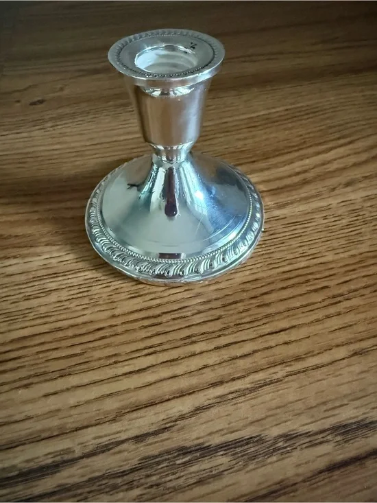 Duchin Creation 925 Sterling Silver Weighted Candlestick Candle Holder