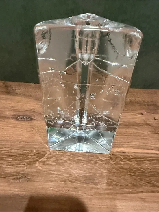 Clear Bubble Glass Vase