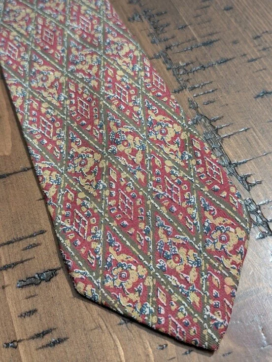 VTG- Valentino 100% Silk Abstract Tie