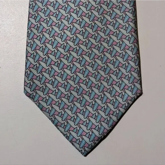 VINEYARD VINES Martha's Vineyard Silk Tie Lt. Blue Silk Necktie