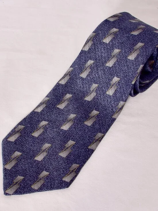 Palatina Men's Tie Blue & Grey