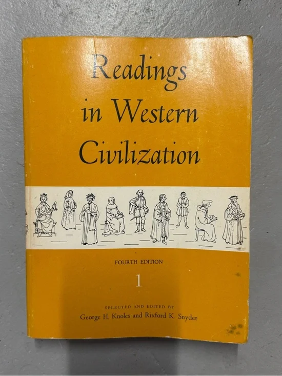 Vintage Readings in Western Civilization Vol 1 4th Ed History Paperback