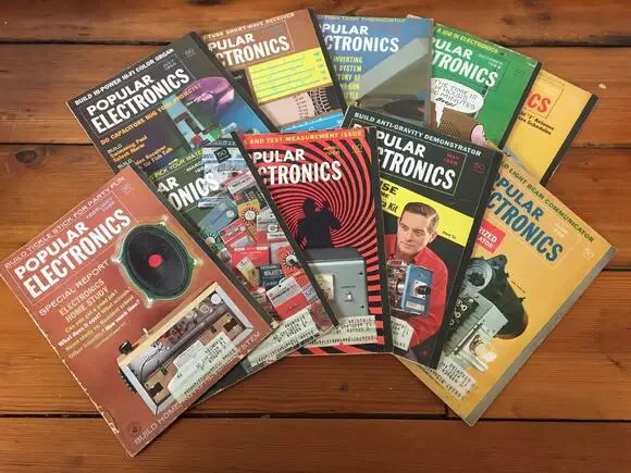 Vtg Lot 10 1966 Popular Electronics Magazine Back Issues Radio Atomic Era Tech