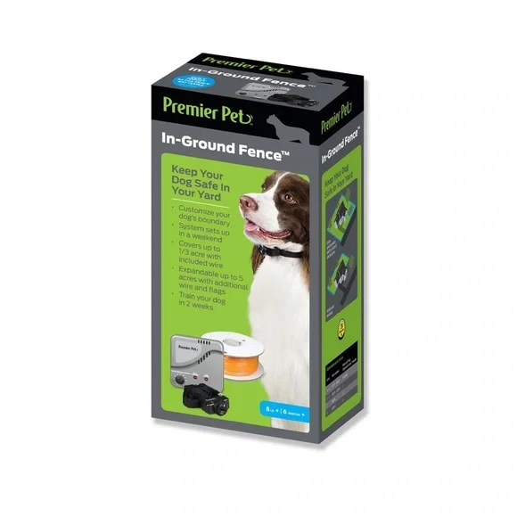 Premier Pet GIG00-16349 In Ground Fence For Dog's 8LB+ 6 Months + NEW SEALED BOX