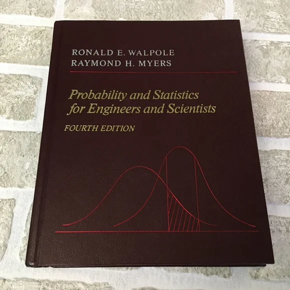 Vintage Probability Statistics Engineers Scientists Hardcover Math Textbook 1989