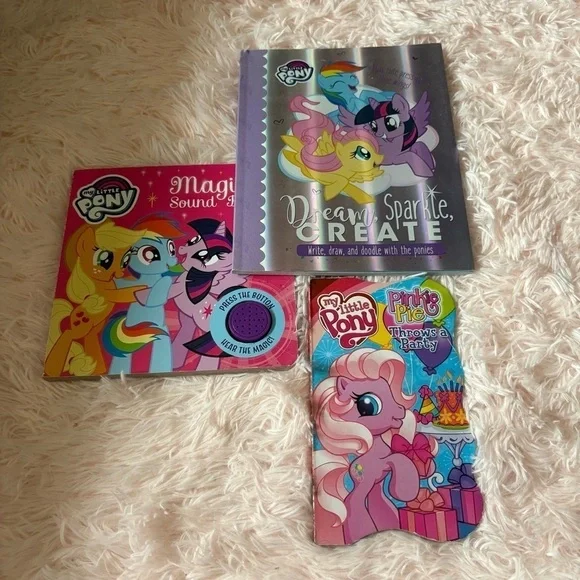 My Little Pony Book Set Magic Sound Dream Sparkle Create Pinkie Pie