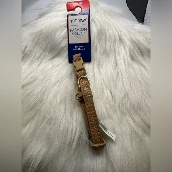 🩷5/$10 Top Paw Tan Fashion Collar for pets