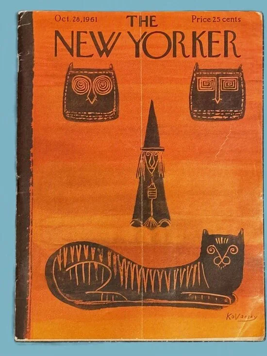 The New Yorker Magazine, Oct 28 1961, Vol. 037 No. 17, Kovarsky Cover, Vintage