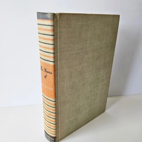 Vtg The Complete Poetical Works of Spencer‎ HC Book - 1936 Cambridge Edition