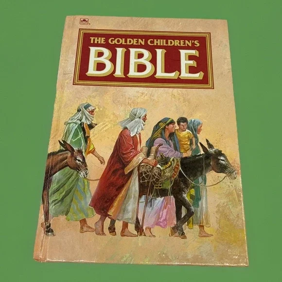 The Golden Children's Bible Illustrated‎ Colorful Pictures Hardcover Book 1993