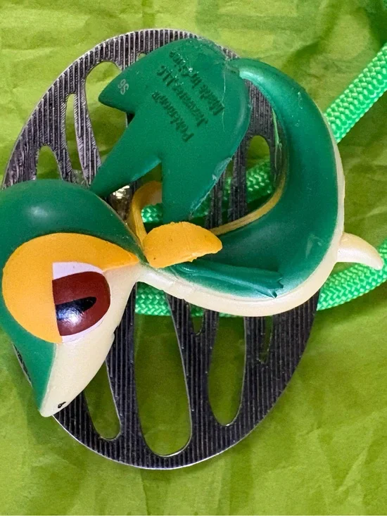 Green Parrot Bird Toy From Pokémon Bolo Tie