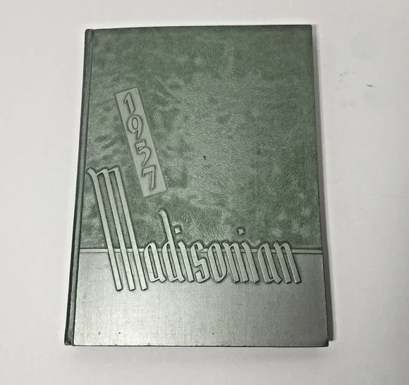 Vintage 1957 Madisonian Yearbook Madison Local High School Mansfield Ohio