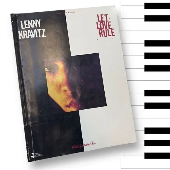 1990 LET LOVE RULE Lenny Kravitz   Piano/Vocal/Guitar Songbook PaperBack