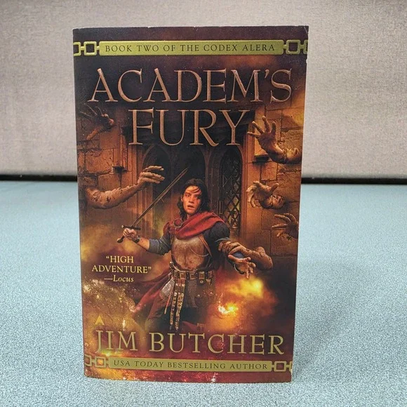 Jim Butcher Academ's Fury Paperback Adult OS Brown Good Codex Alera Book 2