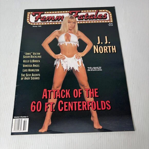 Femme Fatales Winter 1995 Volume 3 #3 J.J. North Magazine Cult Film Pin-Up Zine